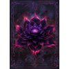 MTG Card Sleeves 100CT (Crimson Black Lotus), Matte Art Card Sleeves, Matte Back & Clear Front, 66x92mm
