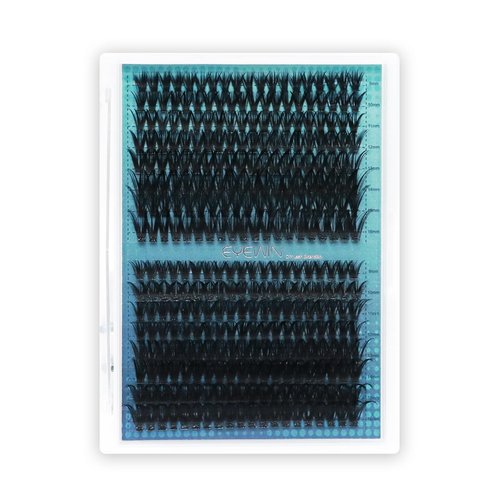 Lash Clusters DIY Eyelash Cluster Extension 320PCS, 0.07C Curl 9-16MIX 40D 50D Individual Cluster Lashes Extension False DIY Lashes Cluster Extensions