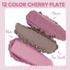AMY'S DIARY 12-Color Rose Purple Pink Eyeshadow Palette for Versatile Day-to-Night Looks – Blendable, Long-Lasting, and Highly Pigmented. Elevate Your Eye Makeup– Unleash Your Unique Style (10#)