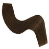 Ugeat Human Hair Tape in Extensions Brown 14inch Tape in Hair Extensions Hman Hair Chocolate Brown Invisible Tape in Hair Extensions for Black Women 20Pcs 40G