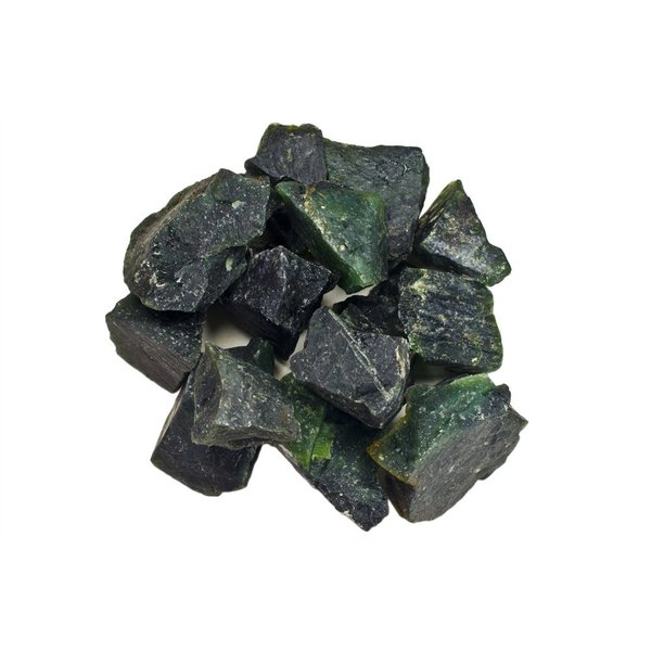 Hypnotic Gems Materials: 1/2 lb Deep Green Serpentine Stones from Asia - Rough Bulk Raw Natural Crystals for Cabbing, Tumbling, Lapidary, Polishing, Wire Wrapping, Wicca & Reiki Crystal Healing