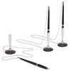 Juvale 3 Pack Desk Pen with Chain - Adhesive Security Pen Holder - 26" Long Chain for Business Counter, Front Desk, Reception, Bank, Hotel (0.5mm Black Ballpoint Pen)