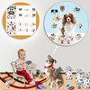 122Pcs Dog Party Favors Gift Set for Kids Dog Birthday Party Supplies Include 12 Dog DIY Face Stickers 12 Dog Bags 12 Keychains 12 Bracelets 50 Stickers for Puppy Party Favors