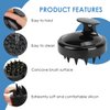 Tricentric Hair Scalp Massager Hair Growth - Soft Scalp Scrubber Hair Massager for Hair Growth Curly & Straight Hairs, Use Head Scrubber for Washing Hair Wet & Dry - Shampoo Massager & Hair Scrubber