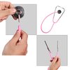 MorTime Dual Head Stethoscope, Real Working Stethoscope for Kids Cosplay, Educational Equipment, Pink (1 pc)