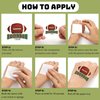 50PCS Football Tattoos Football Face Stickers Temporary Tattoos for Football Game Party Decorations Favors Supplies American Rugby Fans Kids Boys Girls Party Bag Filler