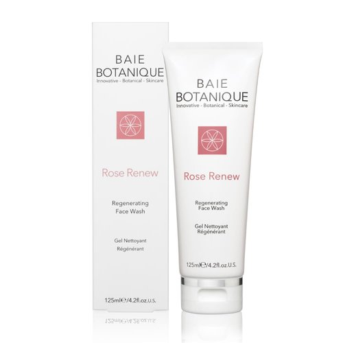 Baie Botanique Rose Renew - Organic Non Toxic Face Wash - Rose Water & Aloe Vera - Natural - Vegan - No Irritants - Paraben Free - Sensitive Safe - Vitamin C - Seabuckthorn - 125ml