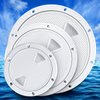smartmarine Boat Hatch Black 4" 6" 8" Round Non Slip Inspection Hatch w/Detachable Cover for Marine Boat Yacht (6 inch)