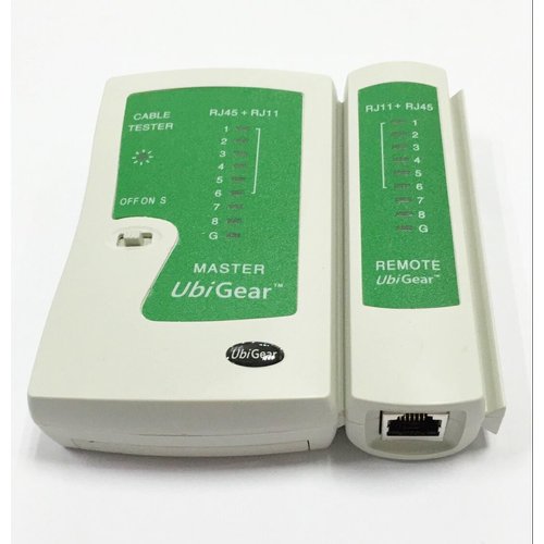 UbiGear® Network/Phone Cable Tester + RJ11/RJ12/RJ22/RJ45 Crimp Crimper +100 RJ45 CAT5 CAT5e Connector Plug Network Tool Kits (Crimper315)