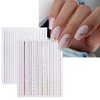 JMEOWIO 12 Sheets Aurora Nail Art Stickers Decals Self-Adhesive Pegatinas Uñas Glitter Holographic Nail Supplies Nail Art Design Decoration Accessories