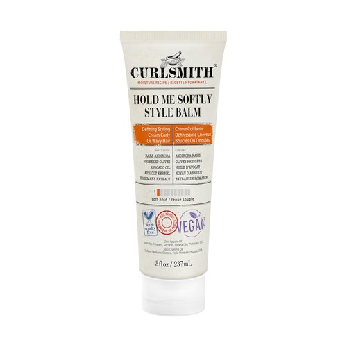 CURLSMITH - Hold Me Softly Style Balm - Vegan Soft Hold Styling Cream for Wavy and Curly Hair, Natural Look (8fl oz)…
