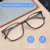 Gaoye 2 Pack Blue Light Blocking Glasses Women/Men, Computer Gaming Fake Eyeglasses Anti UV Ray-Spring Hinge