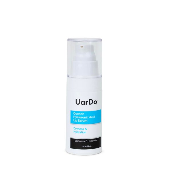 Uardo Quench Hyaluronic Acid Lip Serum 1 Fl Oz / 30 ml - usn108 | Moisturizes Lips | For Dry/Chapped Lips | Hydrating | Adds Plump | For Women and Men