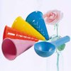 TOYANDONA 5pcs Beach Toys Plastic Ice Cream Cones Scoop Kids Seaside Play Sand Toys for Children Toddlers (Random Color)