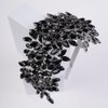 JWICOS Crystal Bridal Headband Tiara Wedding Headpiece for Bride Wedding Hair Accessories for Women and Girls (Black)