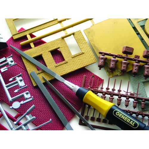 General Tools 707475 Swiss Pattern Needle File Set, 12-Piece, Black, Set of 12 and Handle