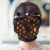 Uonlytech Hair Clip - 3pcs Bowknot Snood Net Barrette Hair Clip Bun Elastic Bowknot Decor for Women & Girls