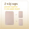 Wig Caps 24 Pieces Hd Wig Cap Nylon Stretchy Stocking Caps Breathable Wig Cap for Women Daily Use Party (Beige)