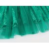 HenzWorld Disgust Costume Dress for Girls Inside&Out 2 Cartoon Disgust Costume Fancy Dress Up Flutter Sleeve Tulle Dresses Pretend Play Christmas Birthday Gifts Outfit Green Size 10 9-10 Years