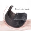 TUPANDY Hair Bun Invisible False Hair Clip Hair Base Bump It Up Volume Fluffy Hair Pad Styling Insert Tool Increased Hair Pad Fluffy Hair Styling Accessories for Women Lady Girls (Brown Black)