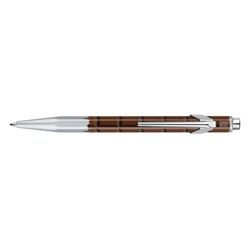 Caran d'Ache 849 Popline Totally Swiss Ballpoint Pen, Chocolate, NF0849-752, Product Size: 5.0 inches (128 mm), Retractable, Ink: Black, F (Fine Point: 0.04 inches (0.9 mm), 0.5 oz (15.2 g)