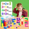 Sonwyoung 119 Pcs Manipulative Cubes with Activity Cards Linking Cubes Activity Set Math Cubes with Storage Container Connecting Blocks Cubes Set Educational Toy for Age 4-8 Preschool