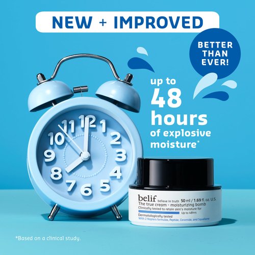 belif The True Cream Moisturizing Bomb | Korean Skin Care | 48hrs of Moisture | Restores Skin Barrier | Moisture Barrier Cream | Peptide, Ceramide, Squalane | Face Cream | For All Skin Types