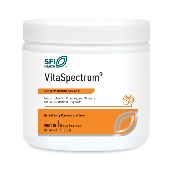Klaire Labs VitaSpectrum Powder - Children's Multivitamin/Mineral with 23 Essential Nutrients in Berry-Pomegranate for Kids, No Copper, Iron, Gluten or Casein (30 Servings, 171 Grams)