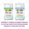 Kids Calming Bath Salts with Natural Essential Oils - Eucalyptus Scent, 15 oz, Pack of 1