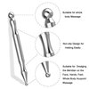 Acupuncture Pen, Facial Reflexology Tools Stainless Steel, Trigger Point Massager Tool, Deep Tissue Massage Tool
