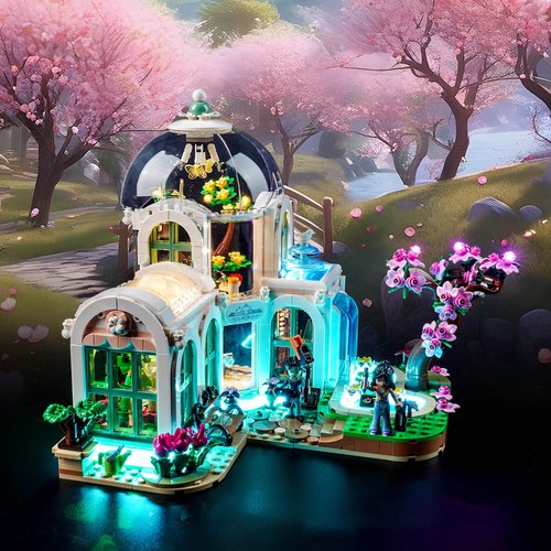 Bourvill LED Light for Lego Friends Botanical Garden 41757 Set, Classic Version Light Lighting Building Blocks Model Compatible with Lego 41757(Lights Only, No Model)