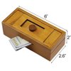 ATDAWN Puzzle Gift Case Box with Secret Compartments, Wooden Money Box to Challenge Puzzles Brain Teasers for Adults