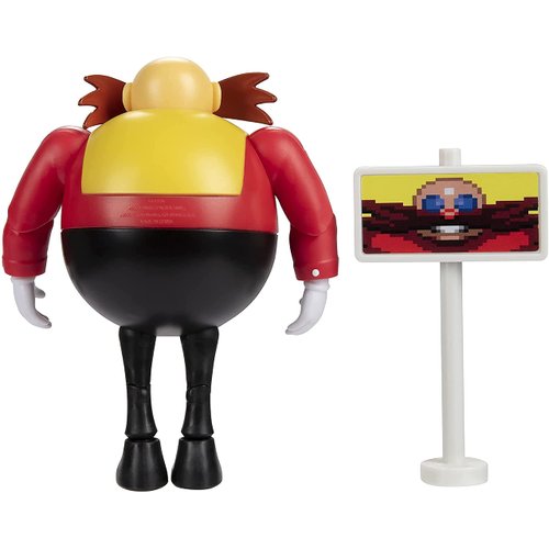 Sonic The Hedgehog 4-Inch Action Figure Classic Eggman with Goal Plate Collectible Toy