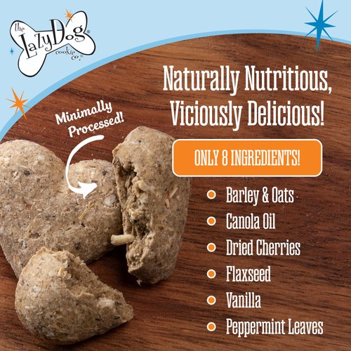 The Lazy Dog Cookie Co Bitscuits, Horse Treats, Alfalfa, Flax & Peppermint, Pocket Size Biscuits for Horses & Ponies, All Natural Horse Cookies, Made in USA, 14 oz. Bag (Pack of 1)