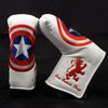 Lion Custom Shop America Shield Blade Putter Headcover, White