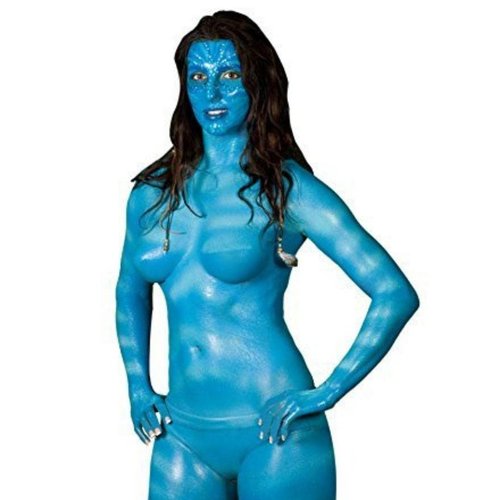 Liquid Latex Fashions- Ammonia Free Natural Face paint for Kids and Adults, Ideal for Artwork, School Plays, Cosplays and Concerts, Fluorescent Blue- 16 oz