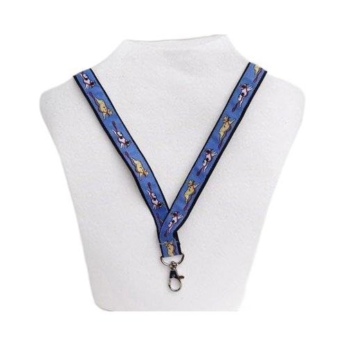 French Bulldog Dog Breed Neck Lanyard for ID or Keys - Blue