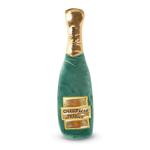 Fringe Studio Dog Toy, Champagne Bottle Plush Pet Toy (289307),All Breed Sizes