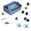 Kitten Cat Toy Cat Bed Starter Kit - Blue
