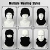 Balaclava Distressed Black Ski Mask for Men,Yeat Shiesty Mask Winter Warmer Face Mask Beanie