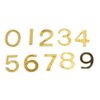 Dollhouse Miniature Brass House Numbers 0-9