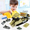 CORPER TOYS Military Toys Missile Launcher Armored Vehicle Playset with Army Men Action Figures and Army Vehicles Set for Boys Kids Gift for Birthday Christmas