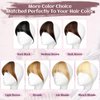 Fanguilar Clip in Bangs, Bangs Hair Clip Real Human Hair Wispy Bangs Clip in Hair Extensions, Dark Black Air Bangs Fringe with Temples Hairpieces for Women, Curved Bangs Clip on Bangs for Daily Wear
