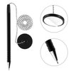 Secure Pen with Adhesive Pen Chain and Security Pen Holder for Home Office Supplies, Black Ink (6 Pieces)