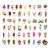 100 Pack Ice Cream Stickers,Ice Cream Party Favors, Birthday Decorations