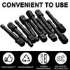 Impact Adapter Square Socket Bit Adapter Hex Impact Socket for Drills, Extension Socket Driver Bits Impact Socket Adapter for Automotive DIY (3/8 Inch Square Tip, Black)