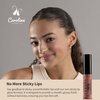 Carolina COSMETICS - Plant-Based Non-Sticky Lip Gloss (What A Babe) - Hydrating & Nourishing with Sunflower Seed Oil, Cacao & Grape Seed Oil - Gluten-Free, Vegan, Non-GMO, Paraben-Free - 5g/0.18oz