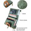 AOXONEL Women's Rfid Small Bifold Leather Wallet Ladies Mini Zipper Coin Purse id card Pocket,Slim Compact Thin (Green)