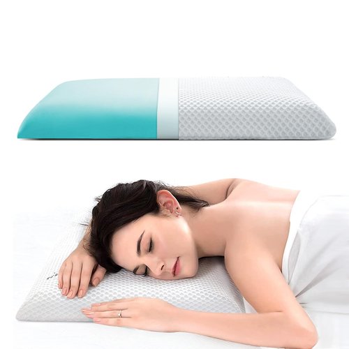 AOTOZE Thin Memory Foam Pillow | Low Profile Pillow | Thin Pillow for Stomach Sleeper | Skinny Pillow | Super Slim Pillow | Flat Pillow for Sleeping 23.5 x 15.5 x 2.4 Inches