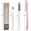 Eyebrow Pen 4 Pack Black Brow Microblading Eyebrow Pen Waterproof Eyebrow Pencil Pen Micro-Fork Tip Applicator Brow Pencil Creates Natural Looking Defined Brows Effortlessly
